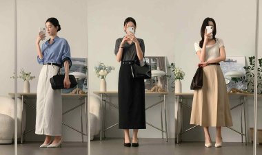 Mặc chân váy dài tới công sở: Phối đồ càng đơn giản như 10 cách này càng đẹp
