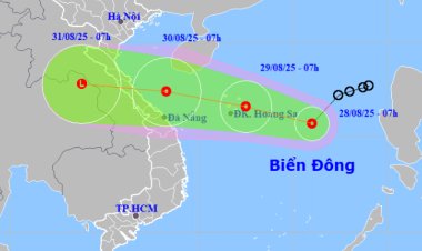 Cập nhật đường đi mới nhất của áp thấp nhiệt đới trên Biển Đông, liệu có mạnh lên thành bão số 6?