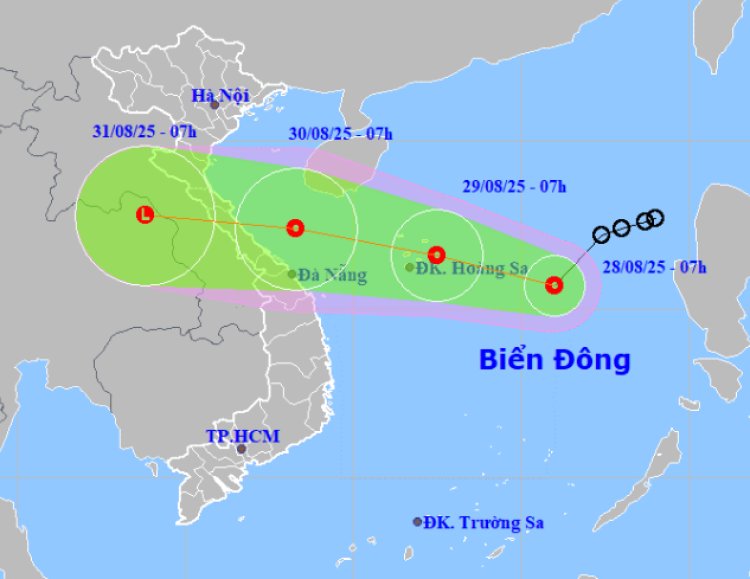 Cập nhật đường đi mới nhất của áp thấp nhiệt đới trên Biển Đông, liệu có mạnh lên thành bão số 6?