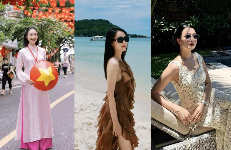 Hồng Diễm được khen không ngớt về nhan sắc tuổi 42, phong cách thời trang cực trẻ trung và thanh lịch