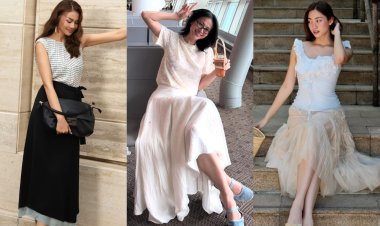 Phải công nhận mỹ nhân Việt mặc chân váy dài quá đẹp, chị em nên tham khảo để ngày càng sành điệu hơn